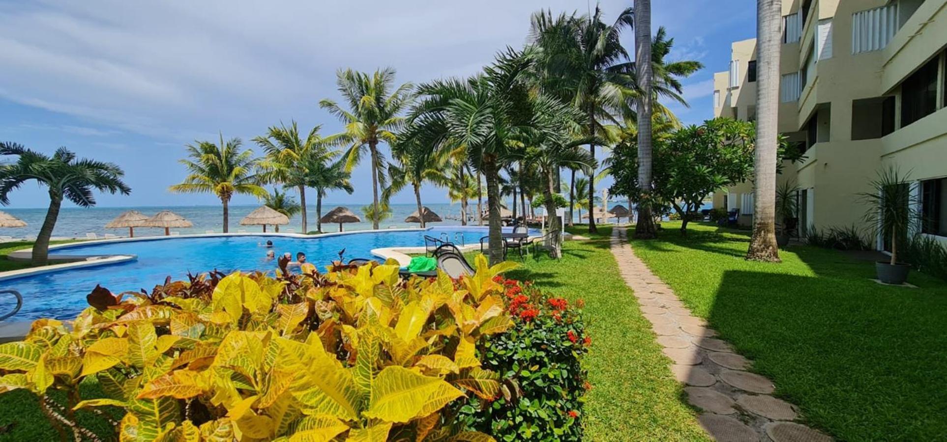 Oceanfront Condo At Unique Location كانكون المظهر الخارجي الصورة